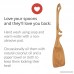 Jonathan's Family Spoons 11-Inch Lazy Zoon Spatula & Spoon Combination Kitchen Utensil Handmade Cherry Wooden Spoon for Cooking Mixing and Serving - B0779K3X5J